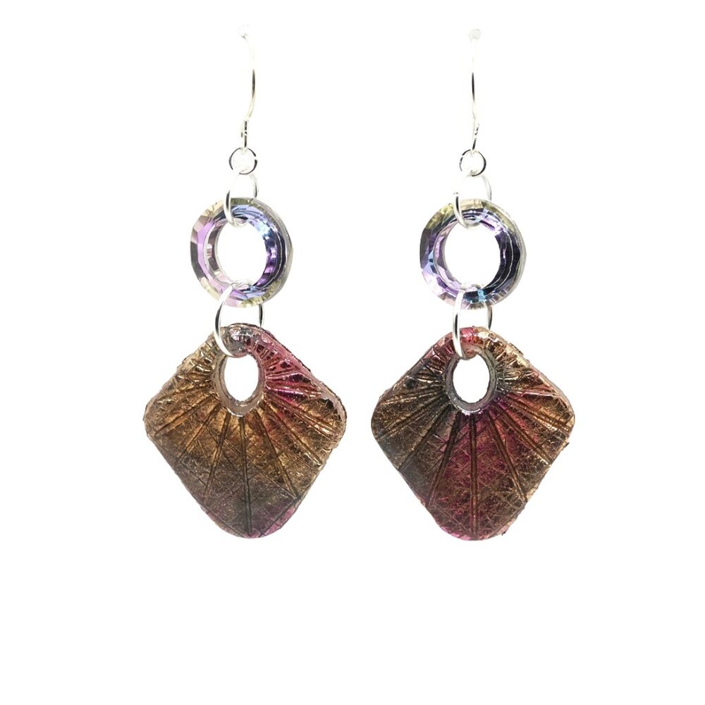 Foiled Metallic Earrings
